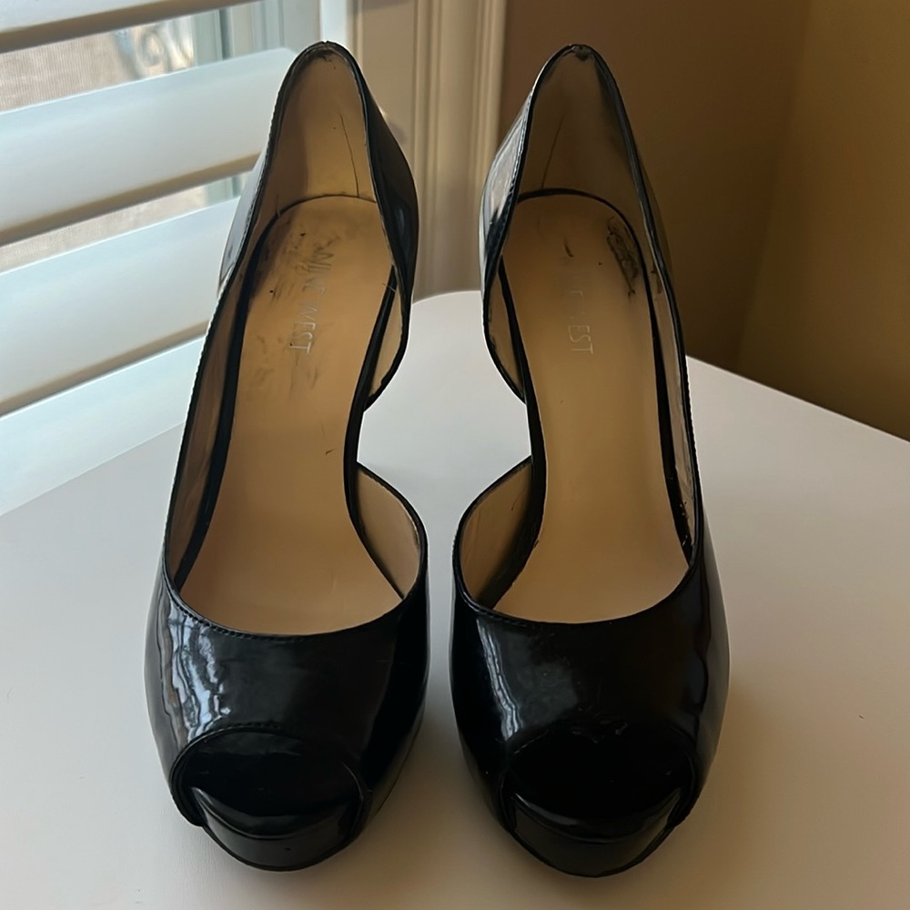Nine West peep toe heels